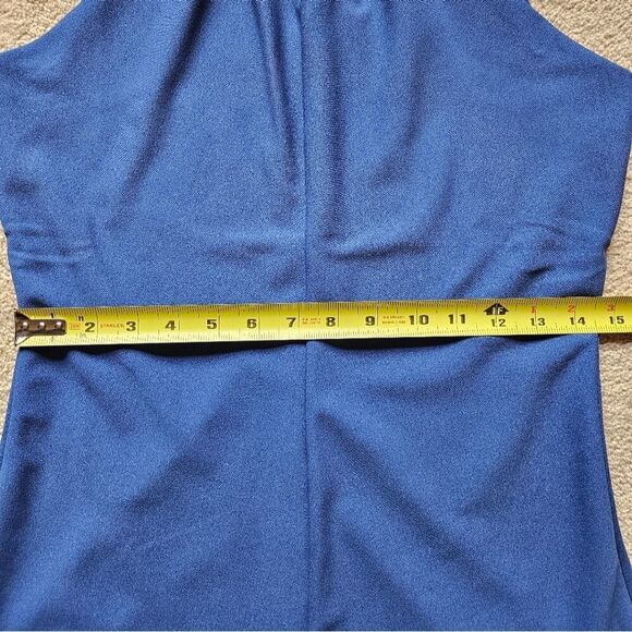 White House Black Market size small blue sleeveless shirt - Picture 11 of 15